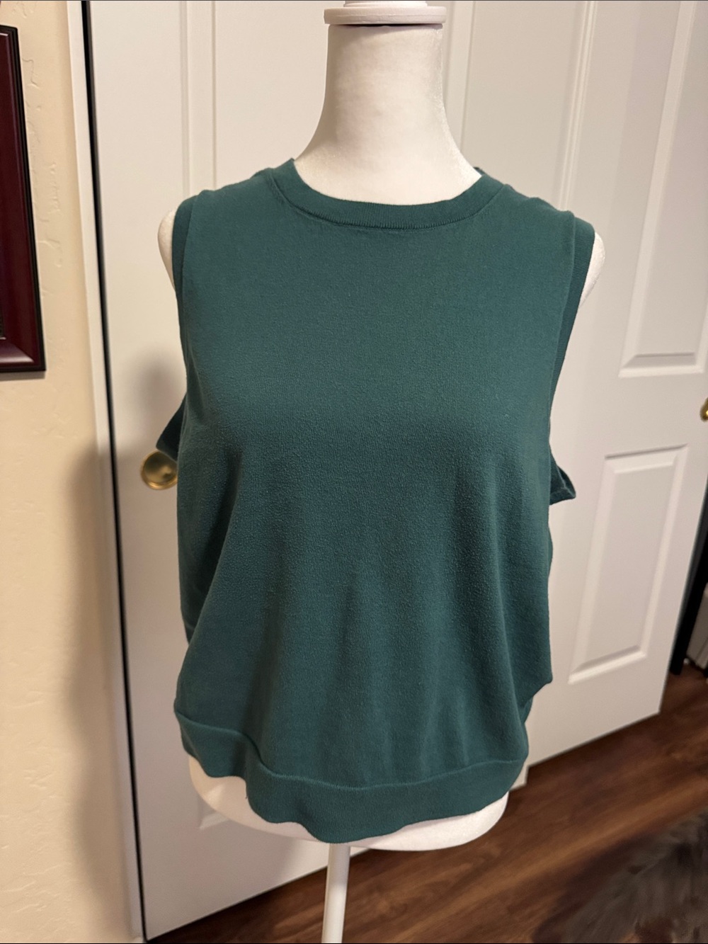 J. Crew Teal Green Sleeveless Knit Tank